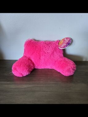 Fluffy Hot Pink 'My Life As' Plush Lounge Pillow For Dolls
